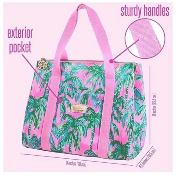 Lilly Pulitzer Tote Cute Lunch Bag Purse - Picture 4 of 8